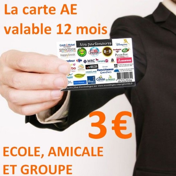 Carte AE ECOLE, AMICALE ET GROUPE