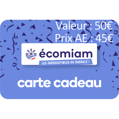 Carte cadeau Ecomiam 50 - Prix AE 45 par Avantages Enseignants