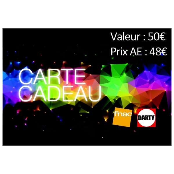 Carte cadeau FNAC DARTY -4%
