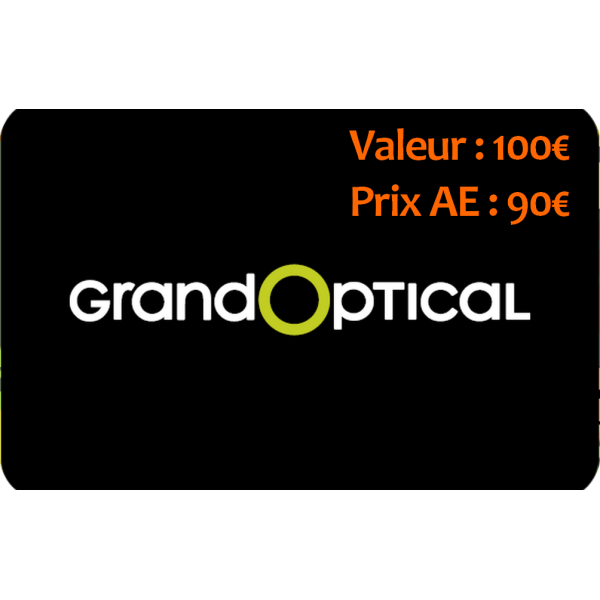 Carte cadeau GRAND OPTICAL -8%