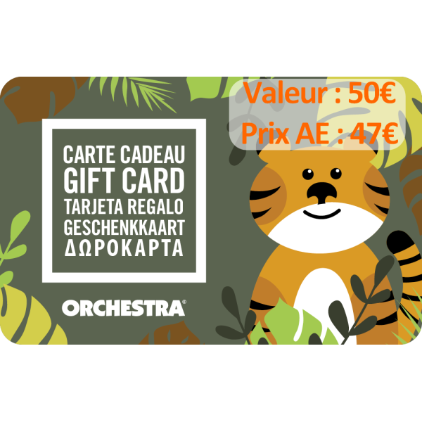 Carte cadeau Orchestra -3%