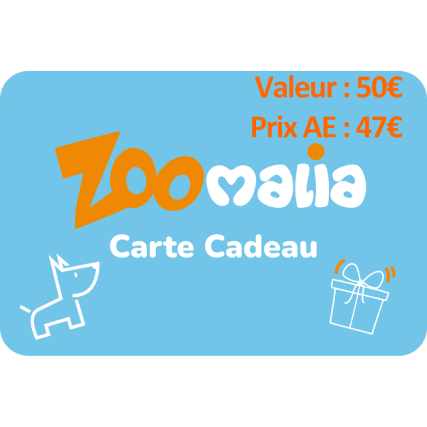 Carte cadeau Zoomalia -3%