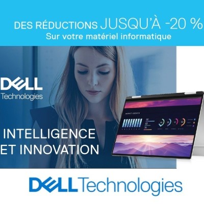 DELL Informatique et Accessoires  Jusqu à -20 toute l année par Avantages Enseignants