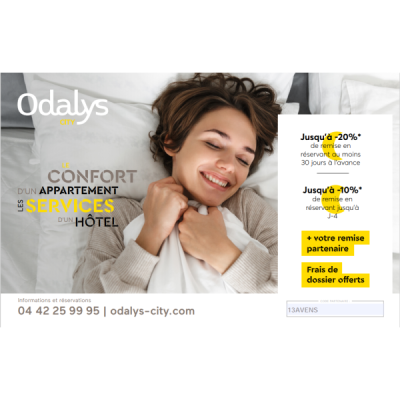Odalys City   appart hôtel idéal pour vos vacances ou vos week-end jusqu à -20 par Avantages Enseignants