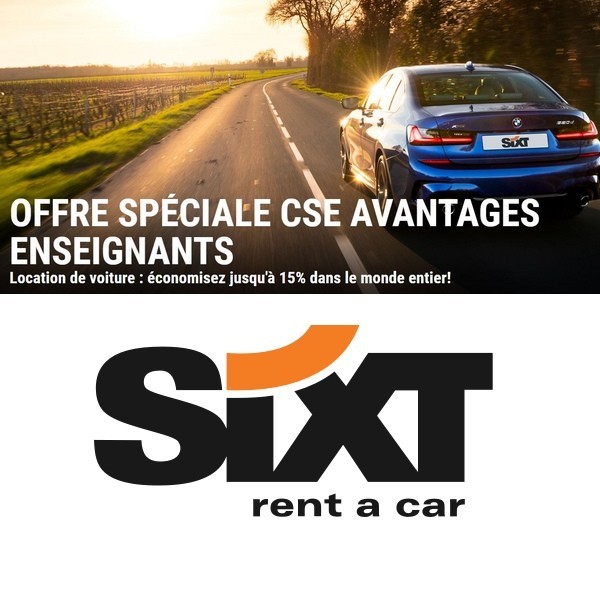 Sixt Location de Voiture et Utilitaire Jusqu'à -15% partout dans le monde