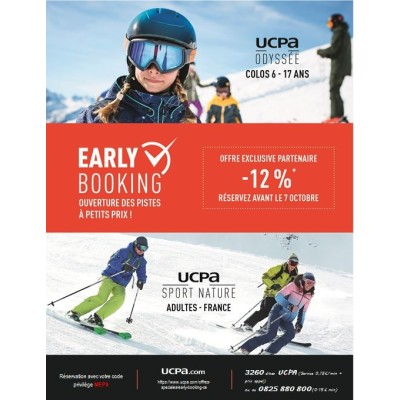 UCPA odyssée  Colos 6-17 ans -5 par Avantages Enseignants