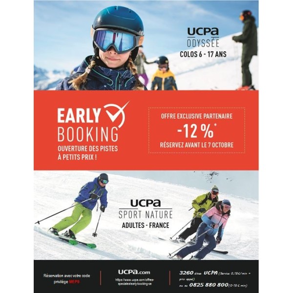 UCPA odyssée  Colos 6-17 ans -5%