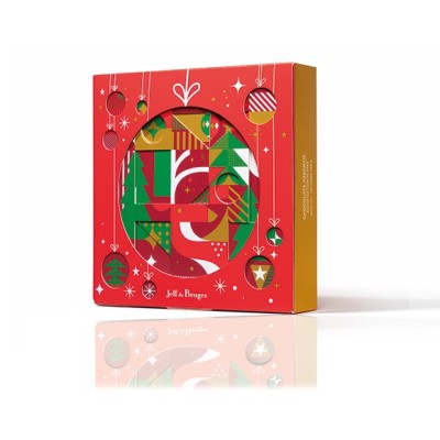 Ballotin rouge 500 g chocolats assortis Jeff de Bruges