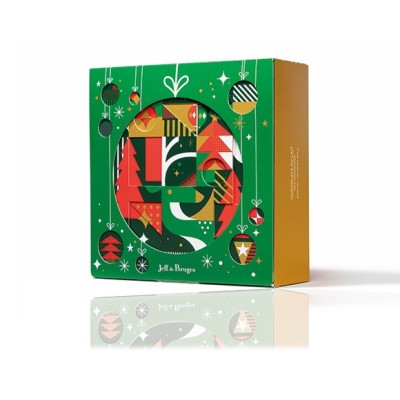 Ballotin vert 500 g chocolats au lait Jeff de Bruges