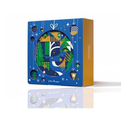 Ballotin bleu 500 g chocolats noirs Jeff de Bruges