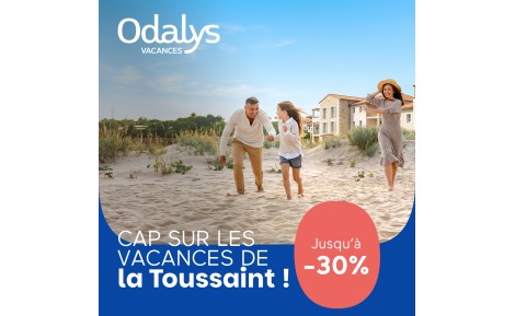 Cap sur les vacances de la Toussaint : jusqu'à -30% cumulable avec votre remise partenaire