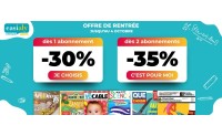Jusqu'à -35 % sur vos magazines, la rentrée commence bien ! 